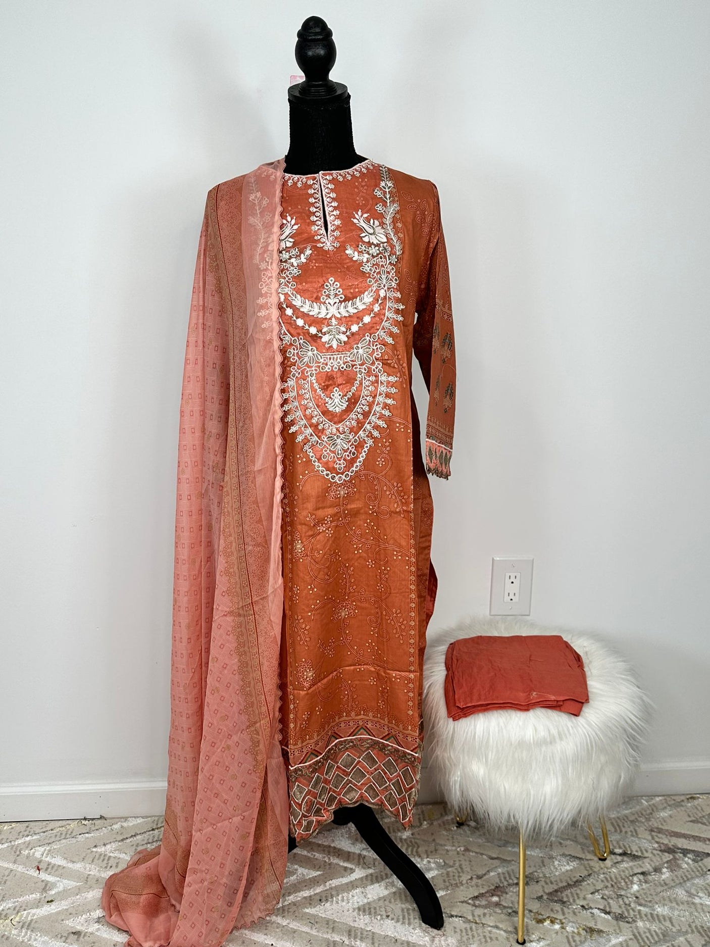Pakistani Embroidered Lawn ready to ship