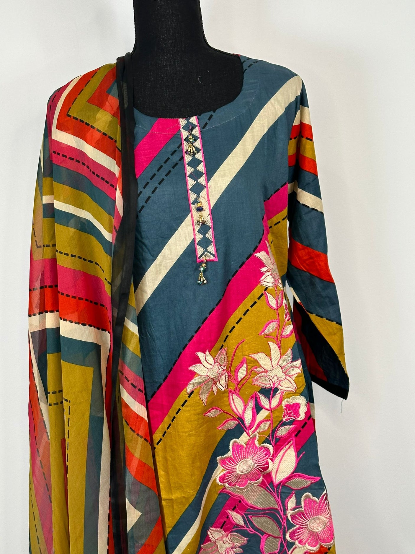 Pakistani Embroidered Luxury Lawn ready to ship