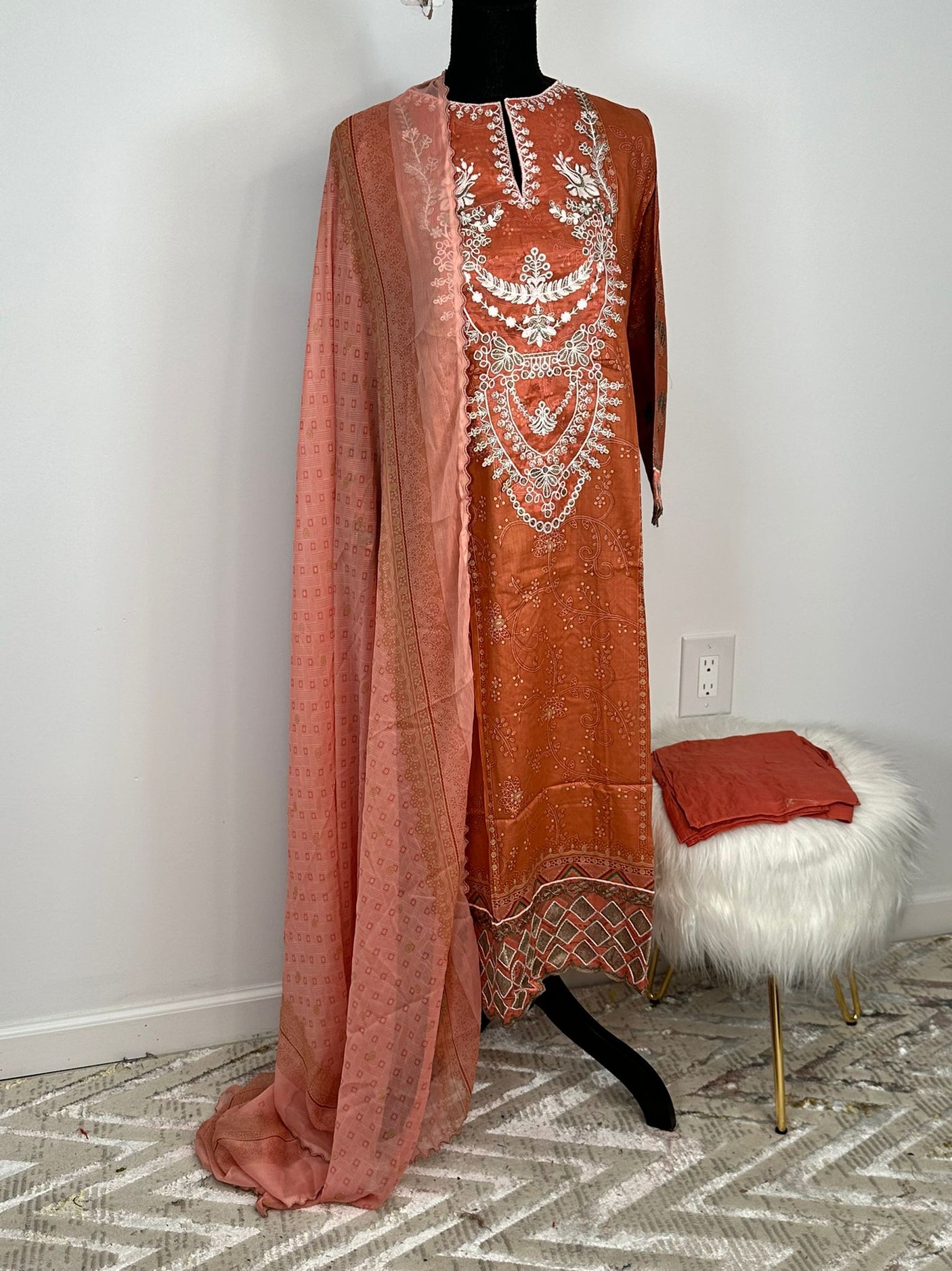 Pakistani Embroidered Lawn ready to ship