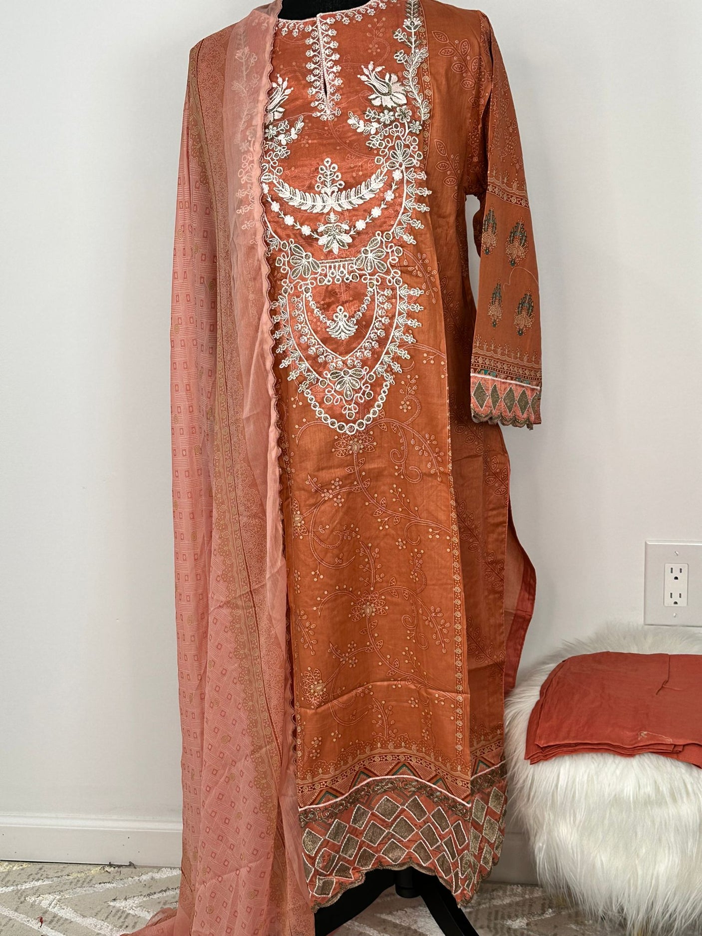 Pakistani Embroidered Lawn ready to ship