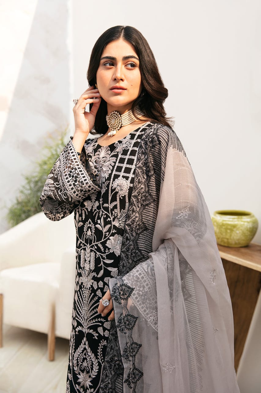 Chevron By Ramsha Chiffon Collection