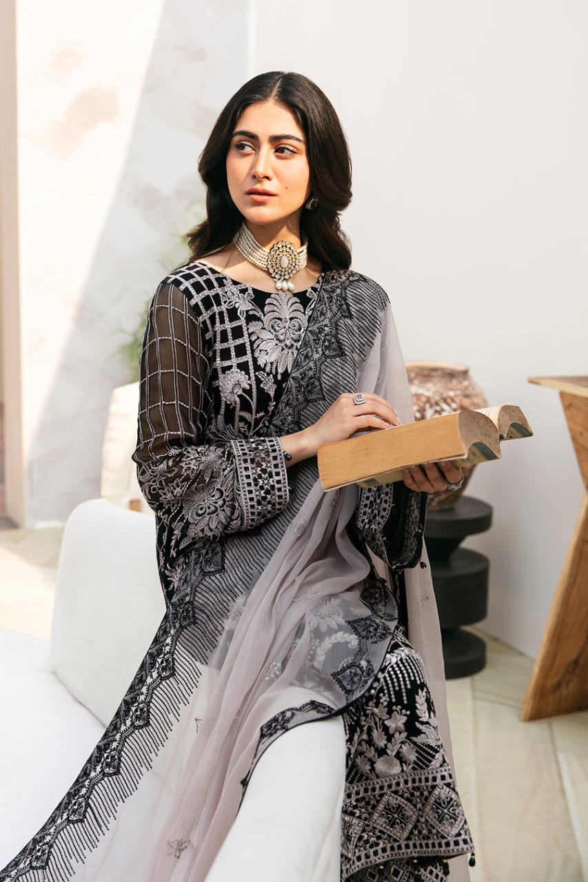 Chevron By Ramsha Chiffon Collection