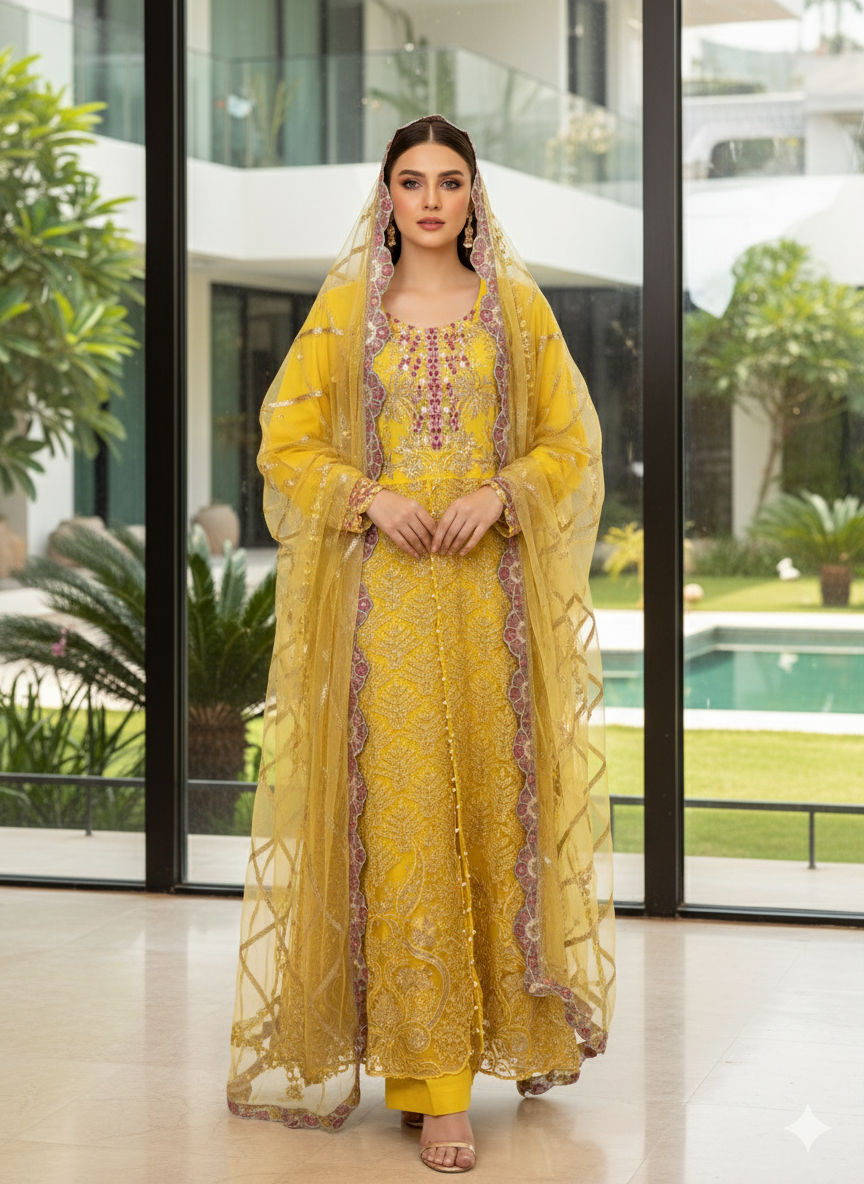 Pakistani Embroidered Party wear Ready To Ship