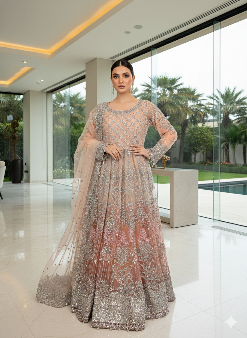 Pakistani Embroidered Luxury Party wear Ready To Ship