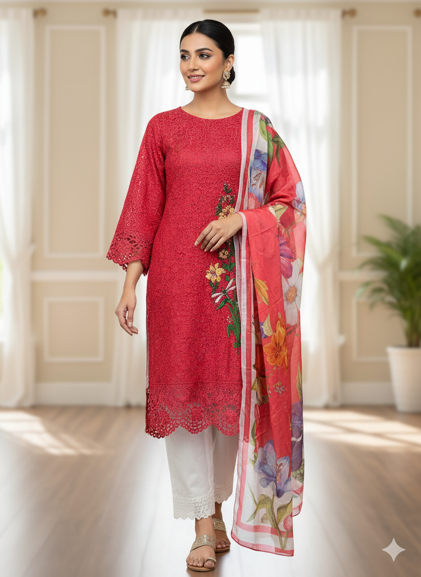 Luxury Embroidered Lawn Ready To Ship