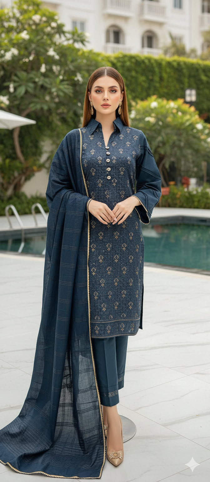 Luxury Embroidered Winter Collection Ready To Ship