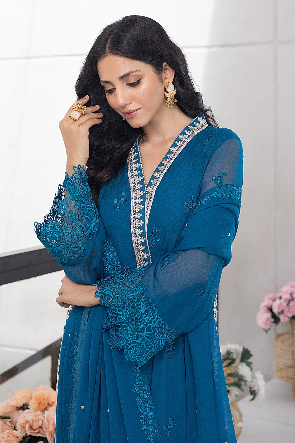 Azure Luxury Embroidered Collection