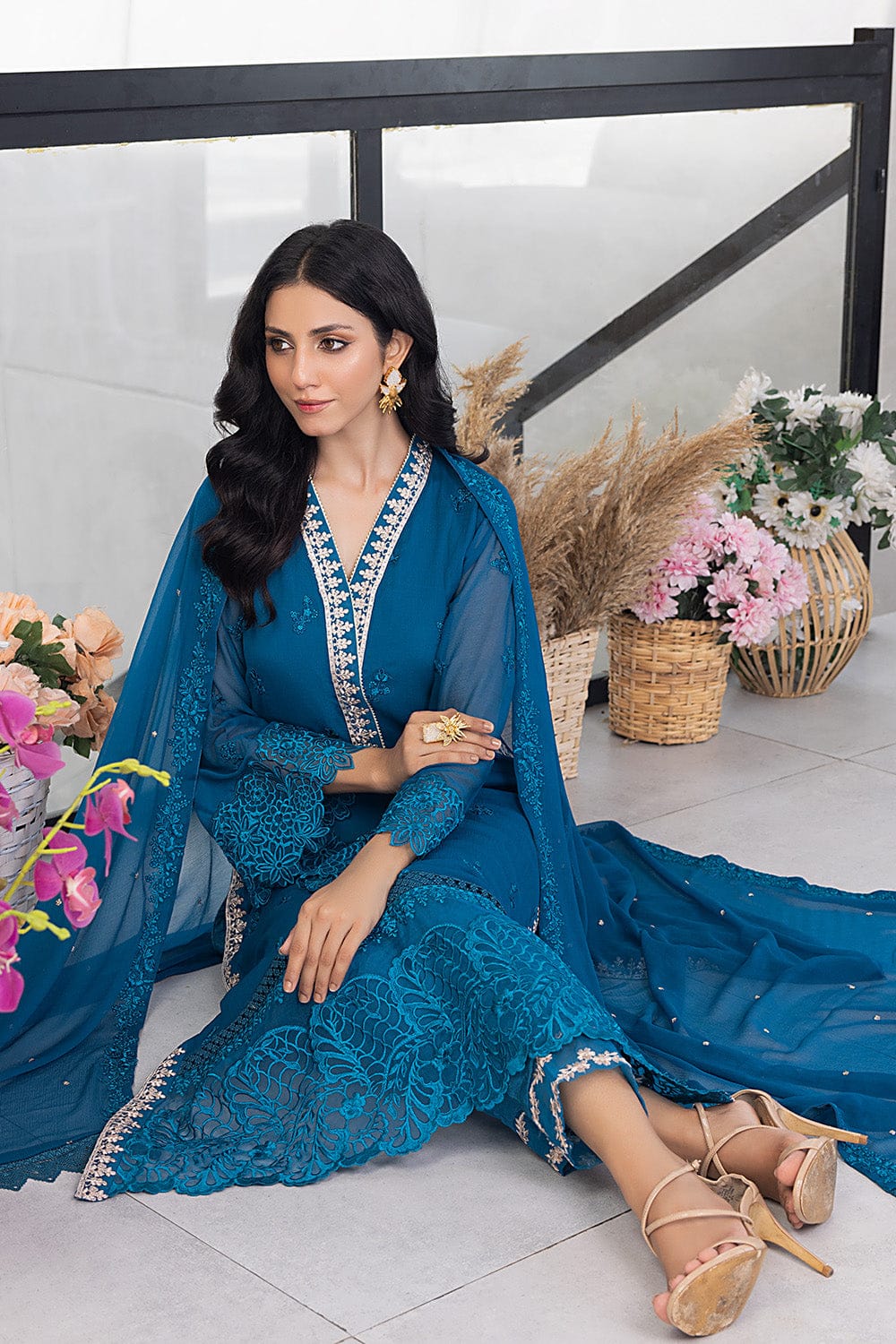 Azure Luxury Embroidered Collection