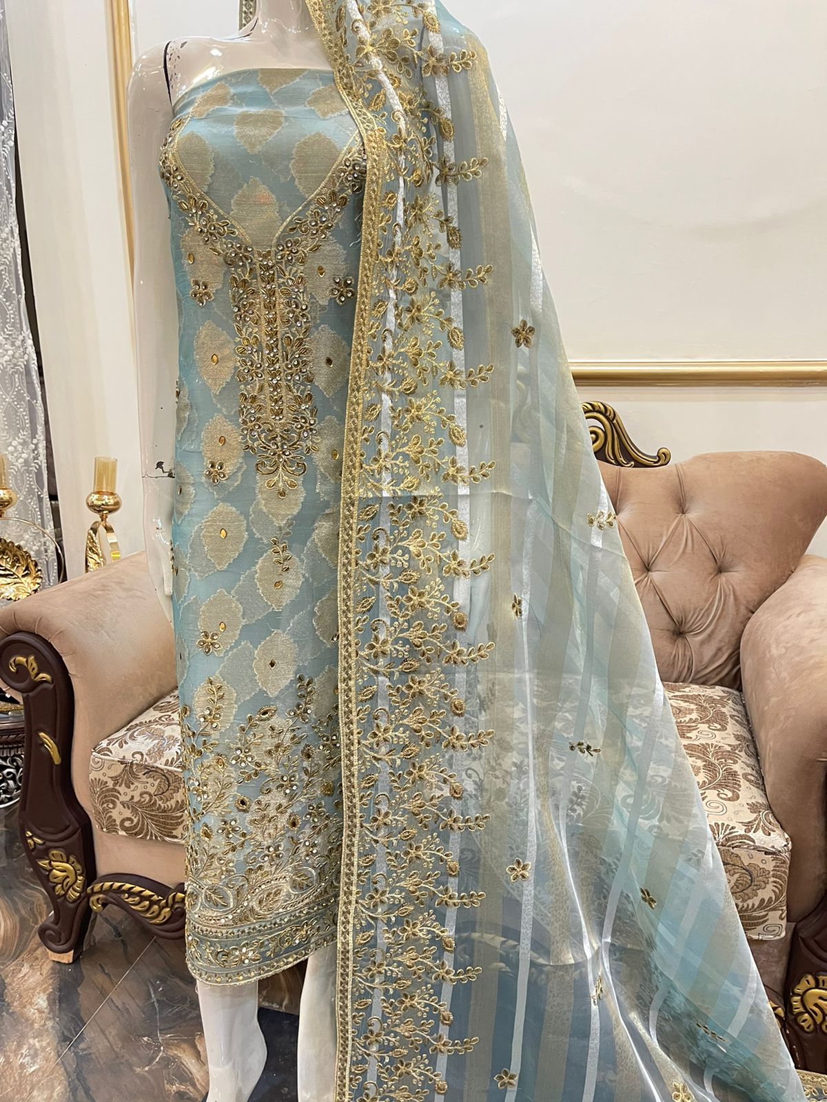 Pakistani Embroidered Party wear Ready To Ship