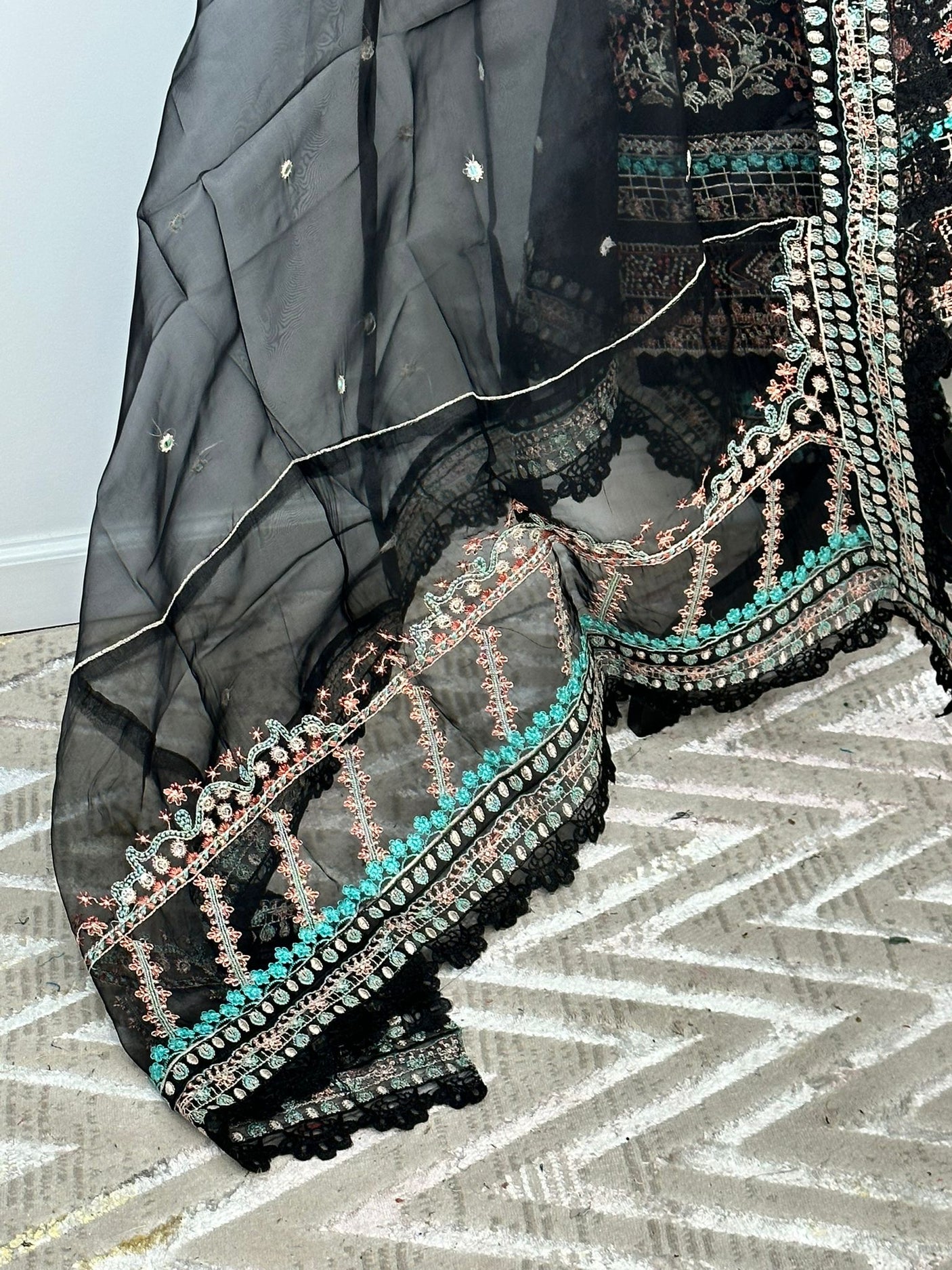 Pakistani Embroidered Luxury Lawn ready to ship