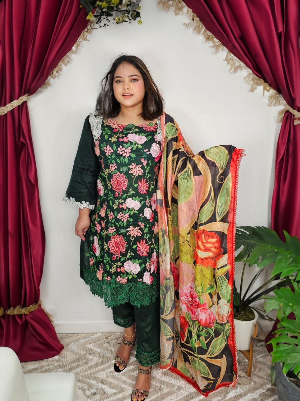 Luxury Embroidered lawn Ready To Ship