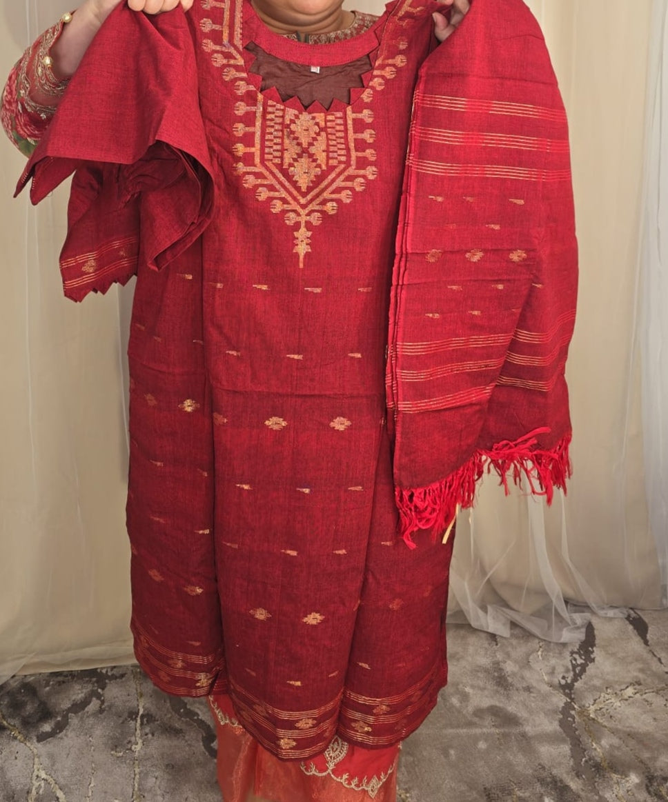 Bangladeshi Jamdani salwar kamiz