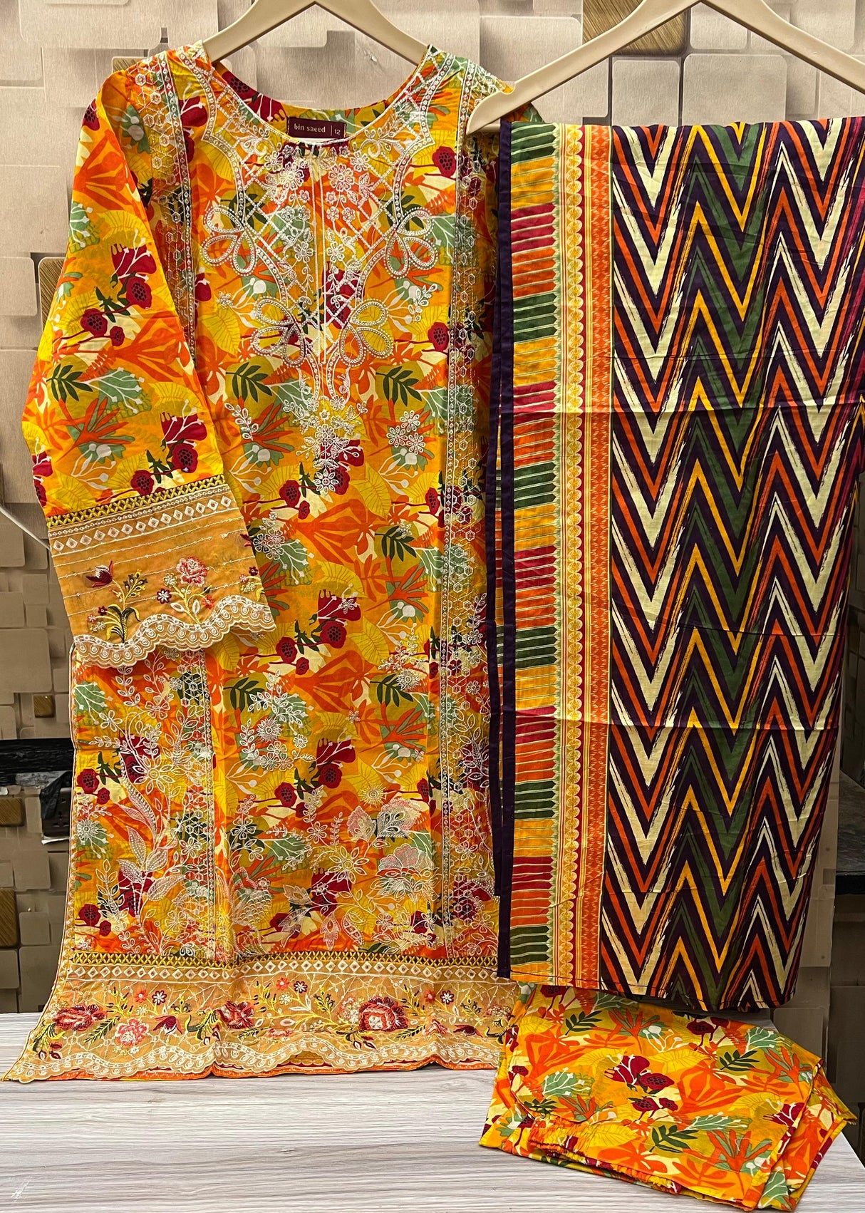 BIN SAEED EXCLUSIVE EMBROIDERED LAWN