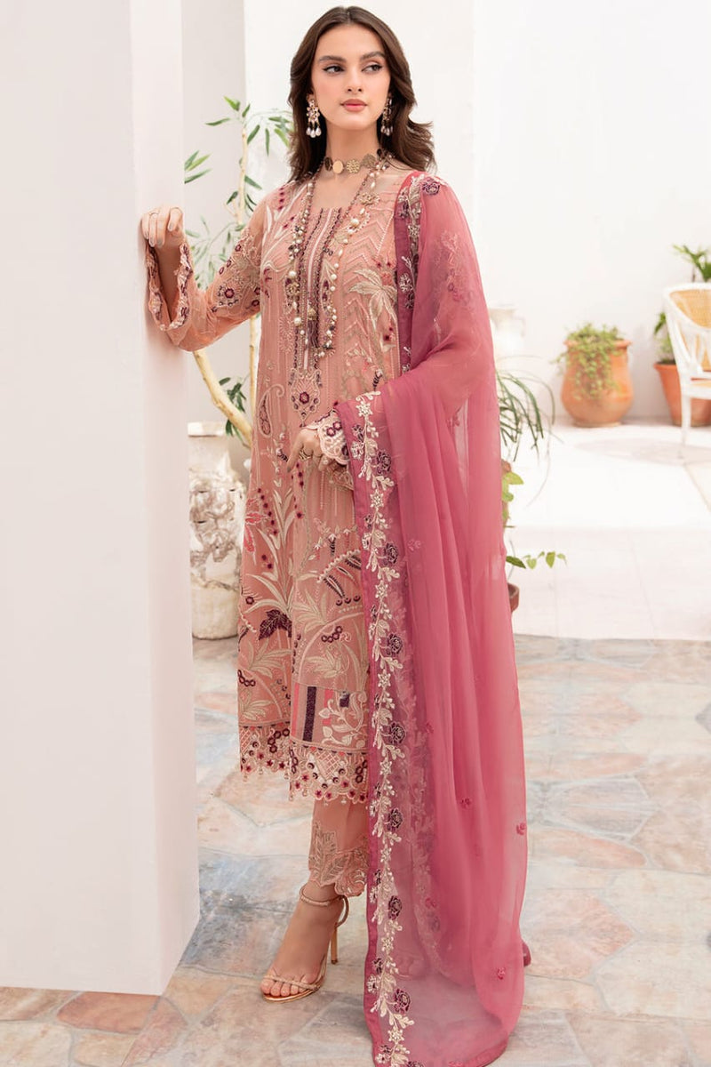 Ramsha | Chevron Chiffon Collection | A-801