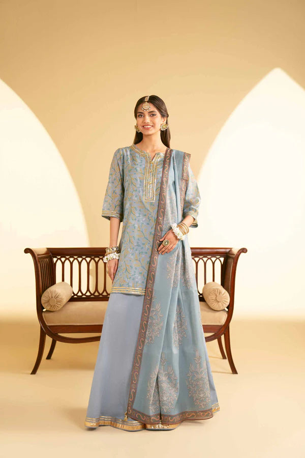 Nishat Linen Embroidered Suit