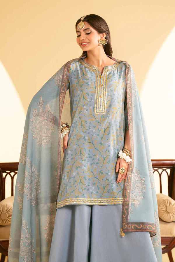 Nishat Linen Embroidered Suit
