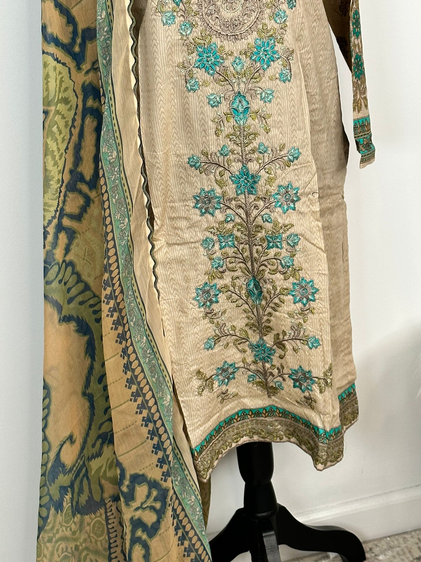 Pakistani Embroidered Luxury Lawn ready to ship.