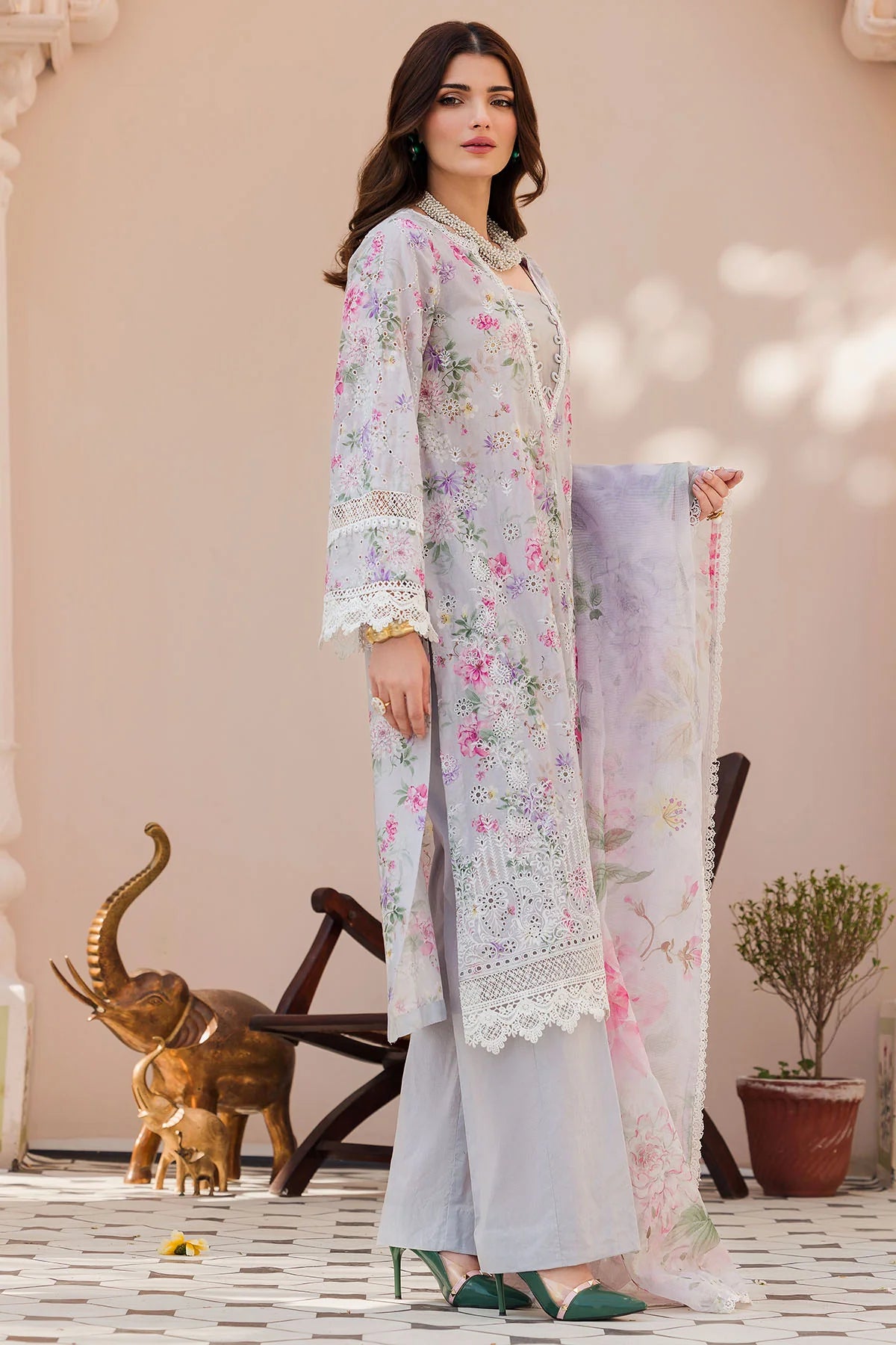 Motifz Embroidered Lawn Suit