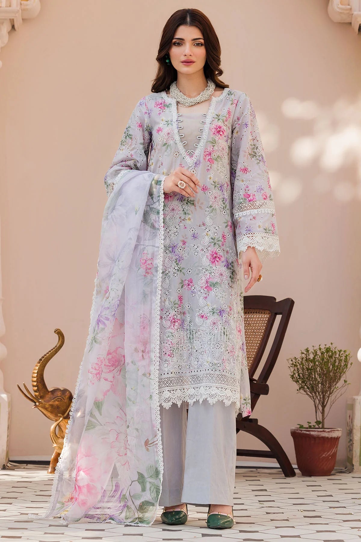 Motifz Embroidered Lawn Suit