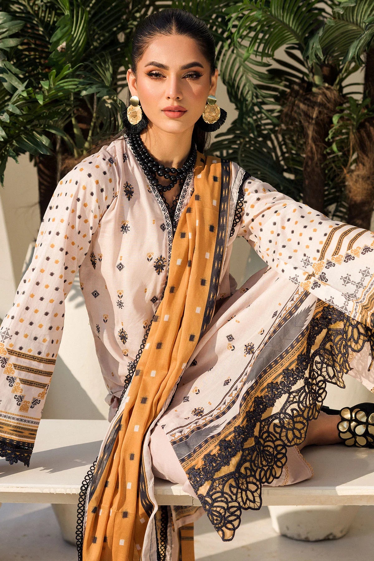Motifz Embroidered Lawn Suit