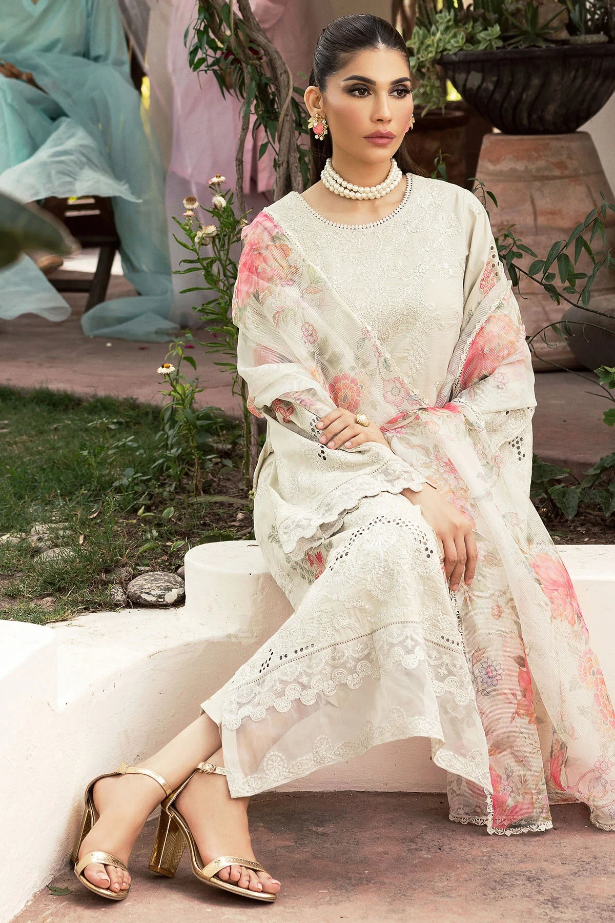 Motifz Embroidered Lawn Suit