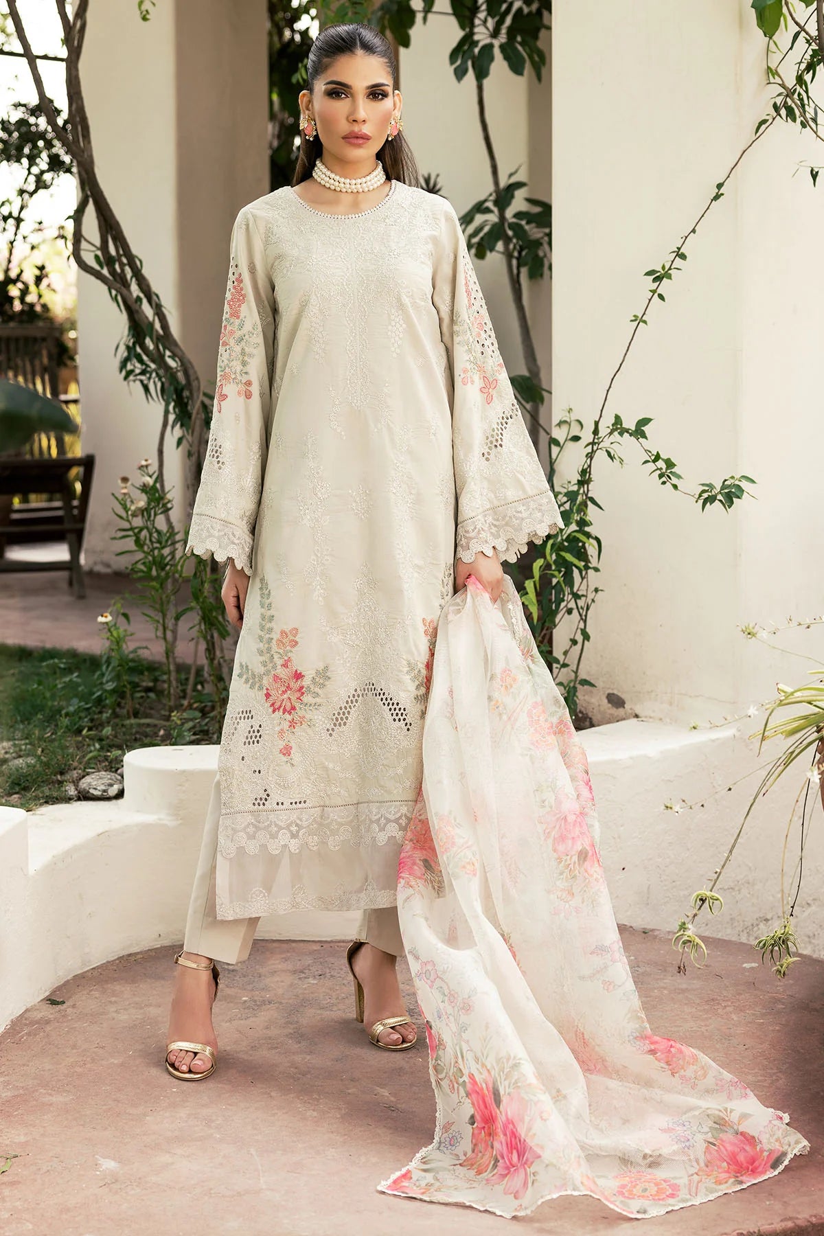 Motifz Embroidered Lawn Suit