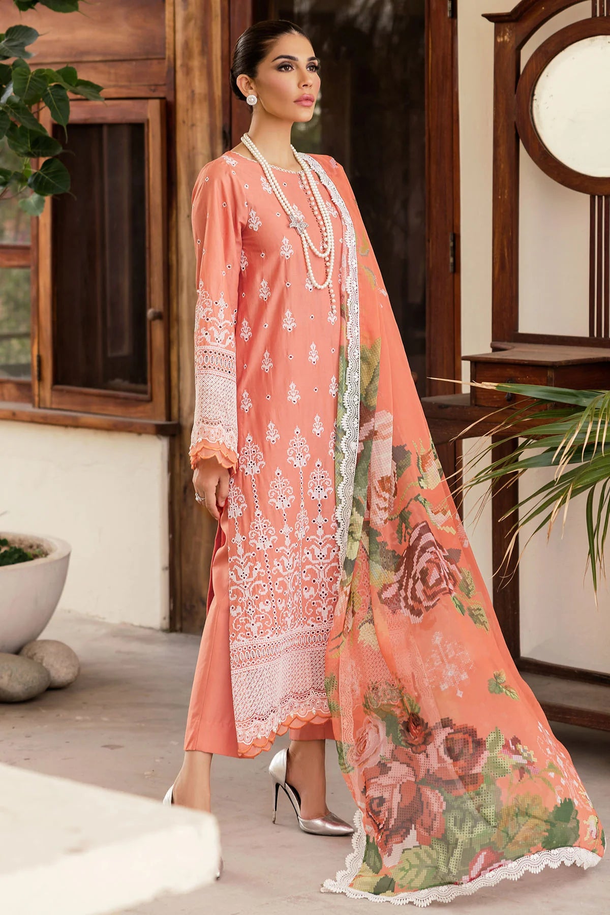 Motifz Embroidered Lawn Suit