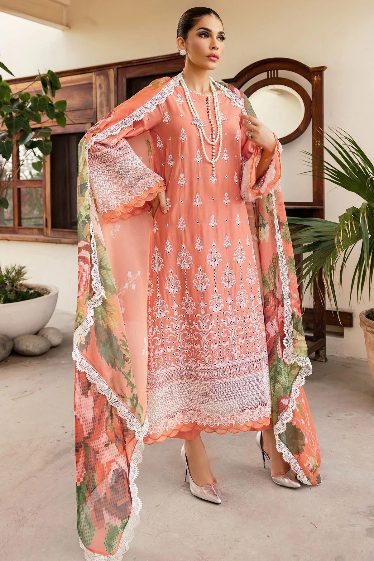 Motifz Embroidered Lawn Suit
