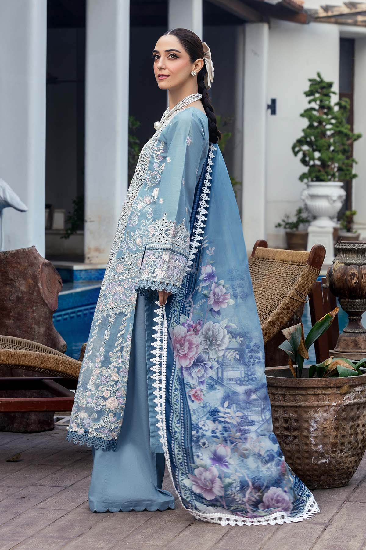 Motifz Embroidered Lawn Suit