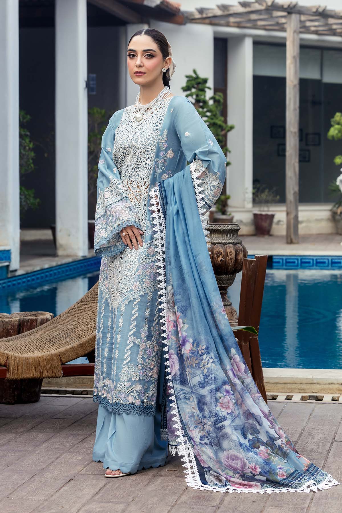 Motifz Embroidered Lawn Suit
