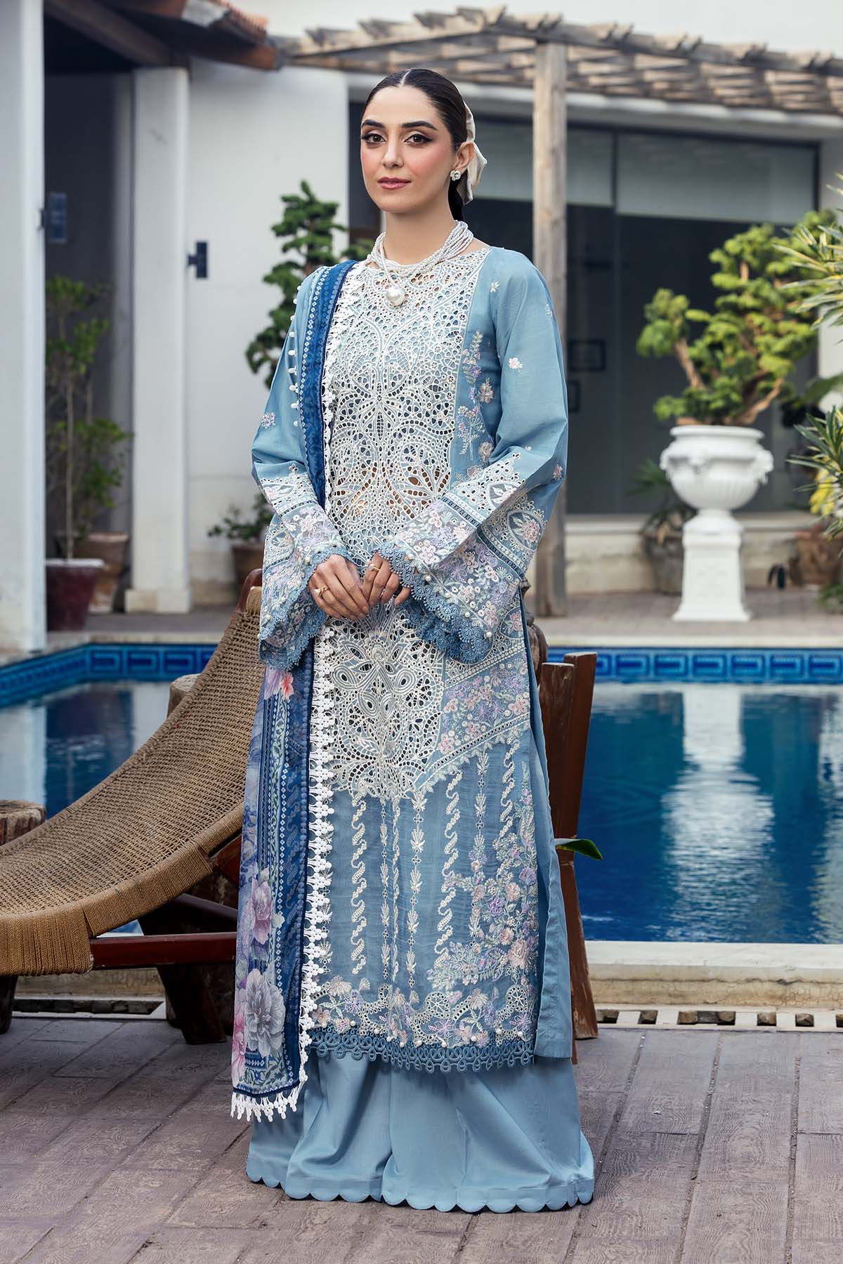Motifz Embroidered Lawn Suit