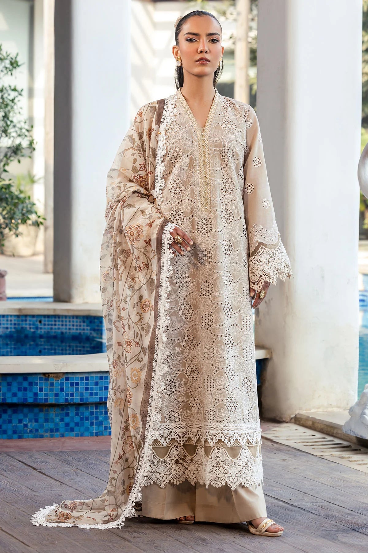 Motifz Embroidered Lawn Suit