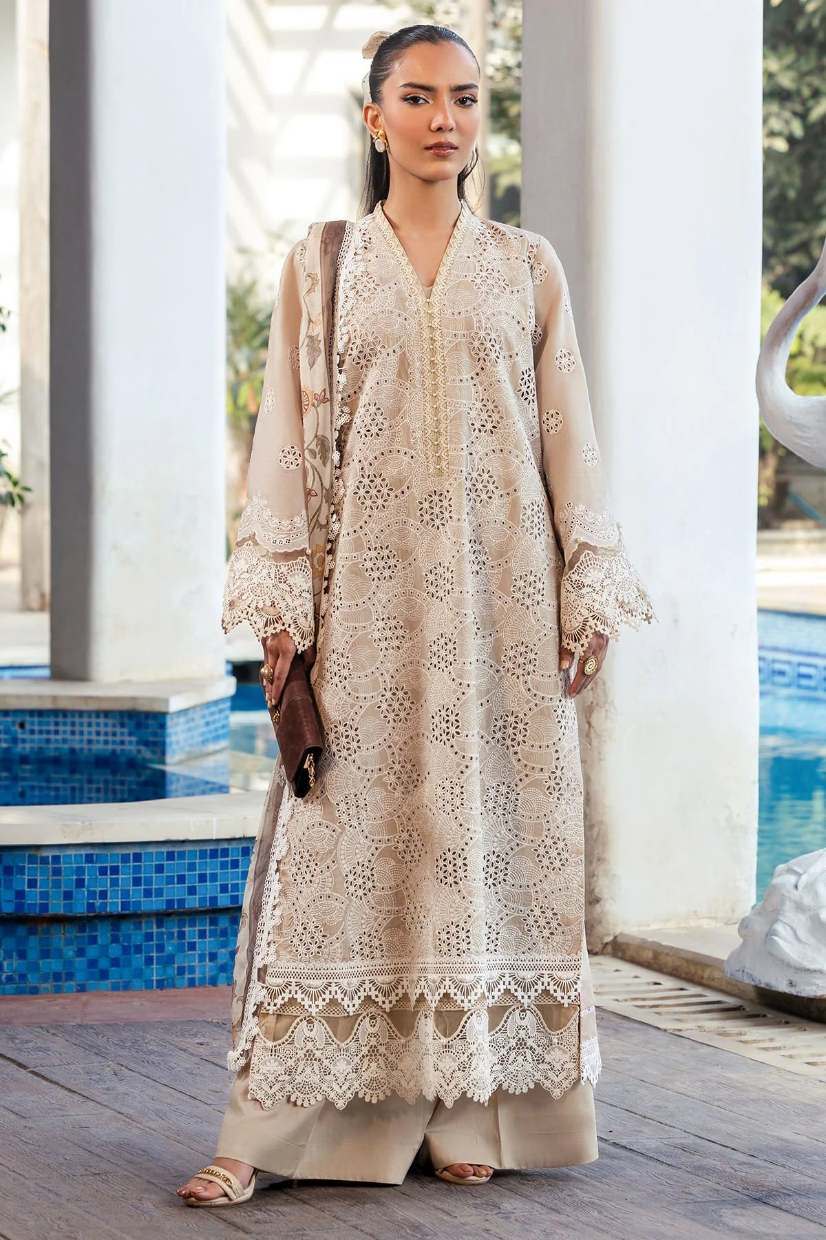 Motifz Embroidered Lawn Suit