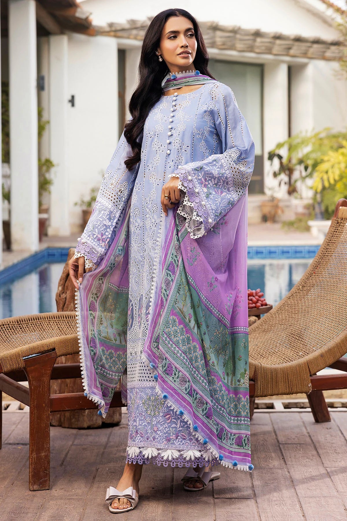 Motifz Embroidered Lawn Suit