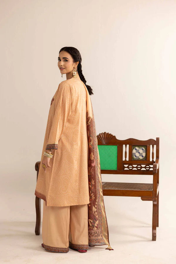 Nishat Linen Embroidered Suit