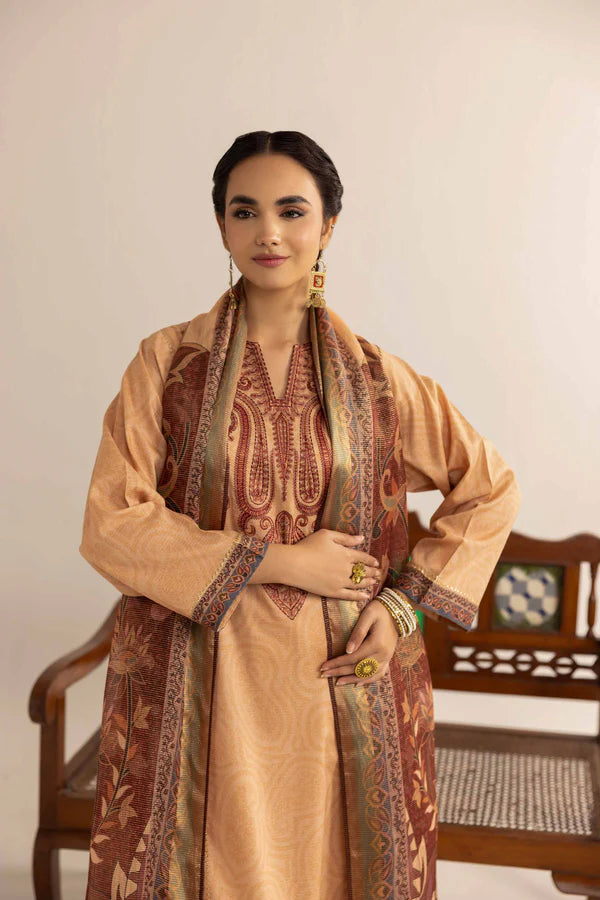 Nishat Linen Embroidered Suit
