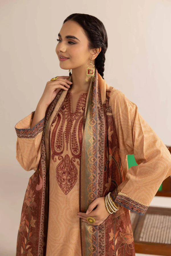 Nishat Linen Embroidered Suit