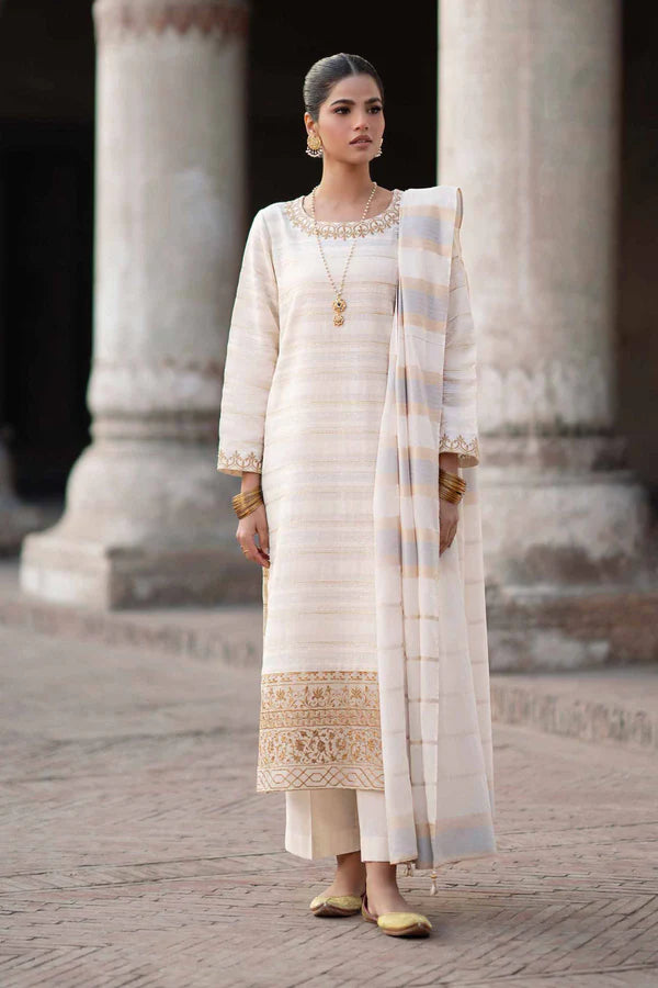 Nishat Linen Embroidered Suit