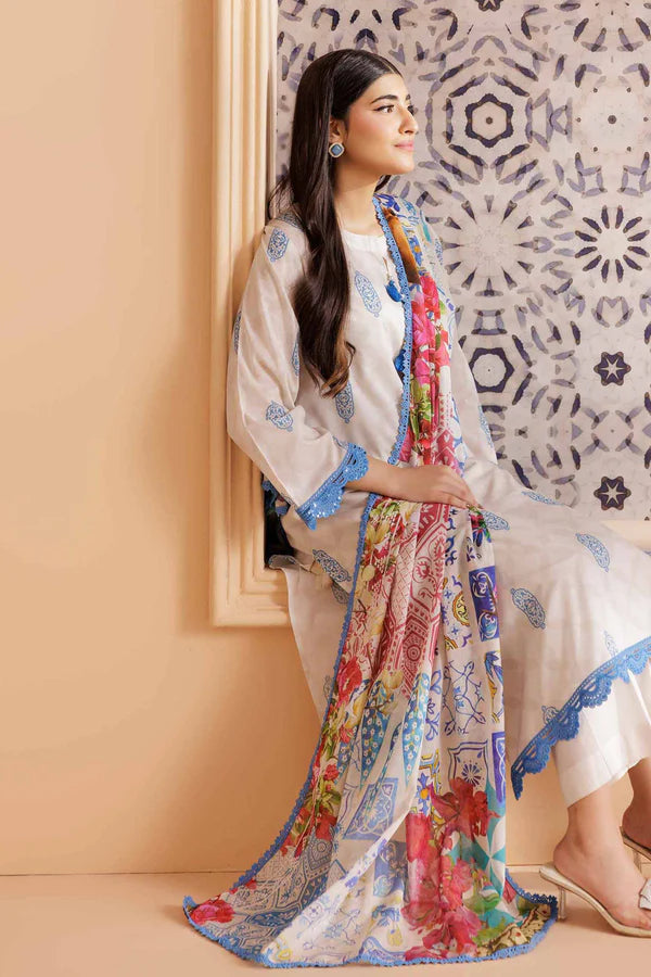 Nishat Linen Embroidered Suit