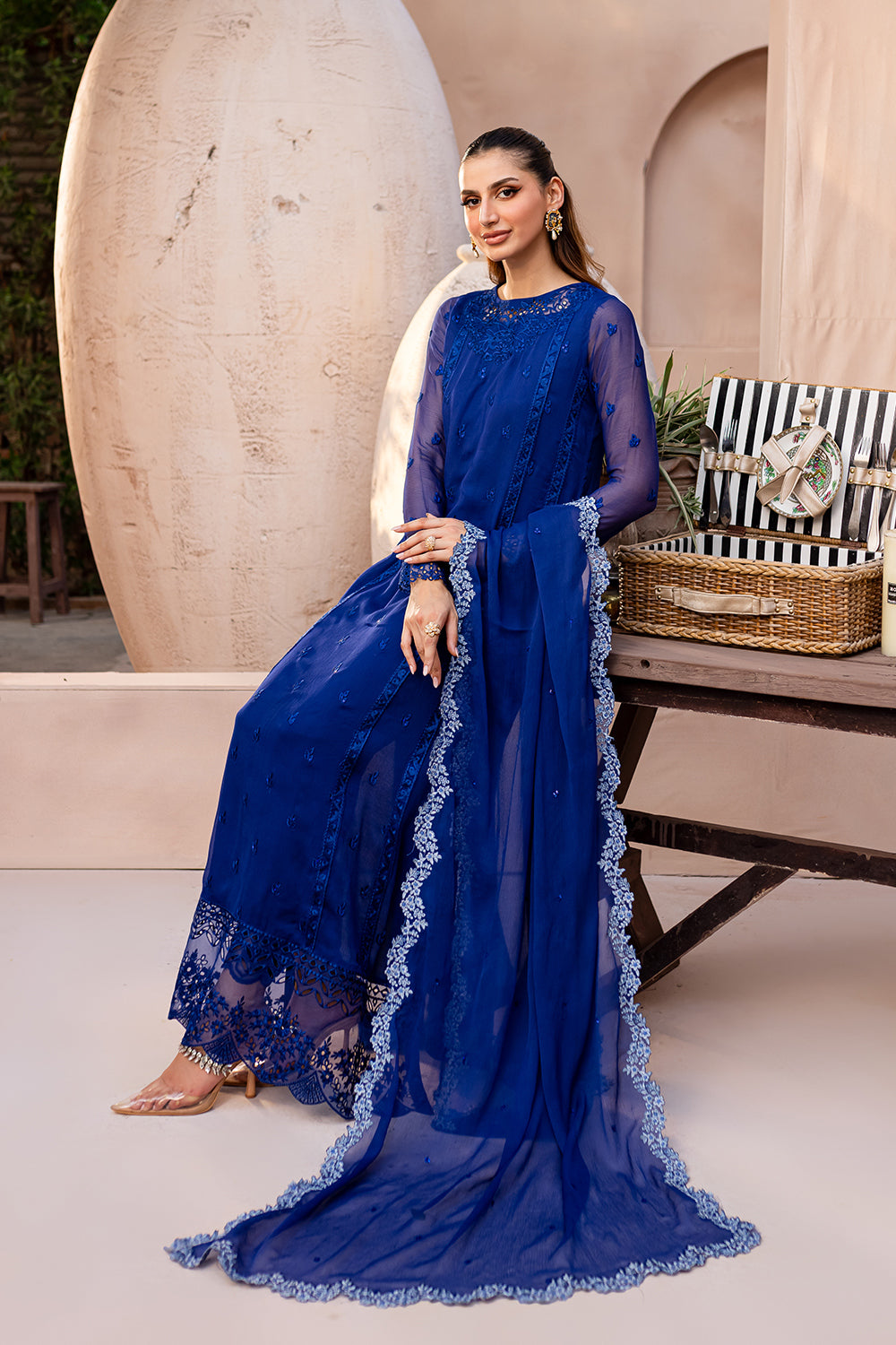 Azure Luxury Embroidered Collection