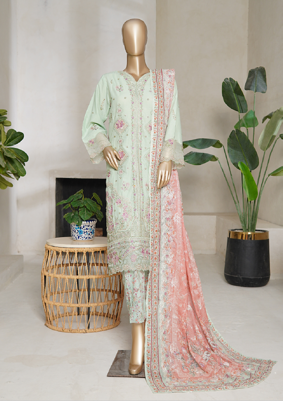 BIN SAEED EMBROIDERED LUXURY LAWN