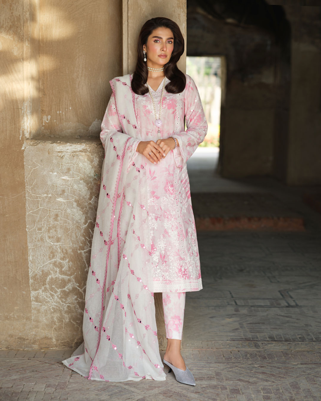 LimeLight 3 Piece Lawn Suit-Embroidered