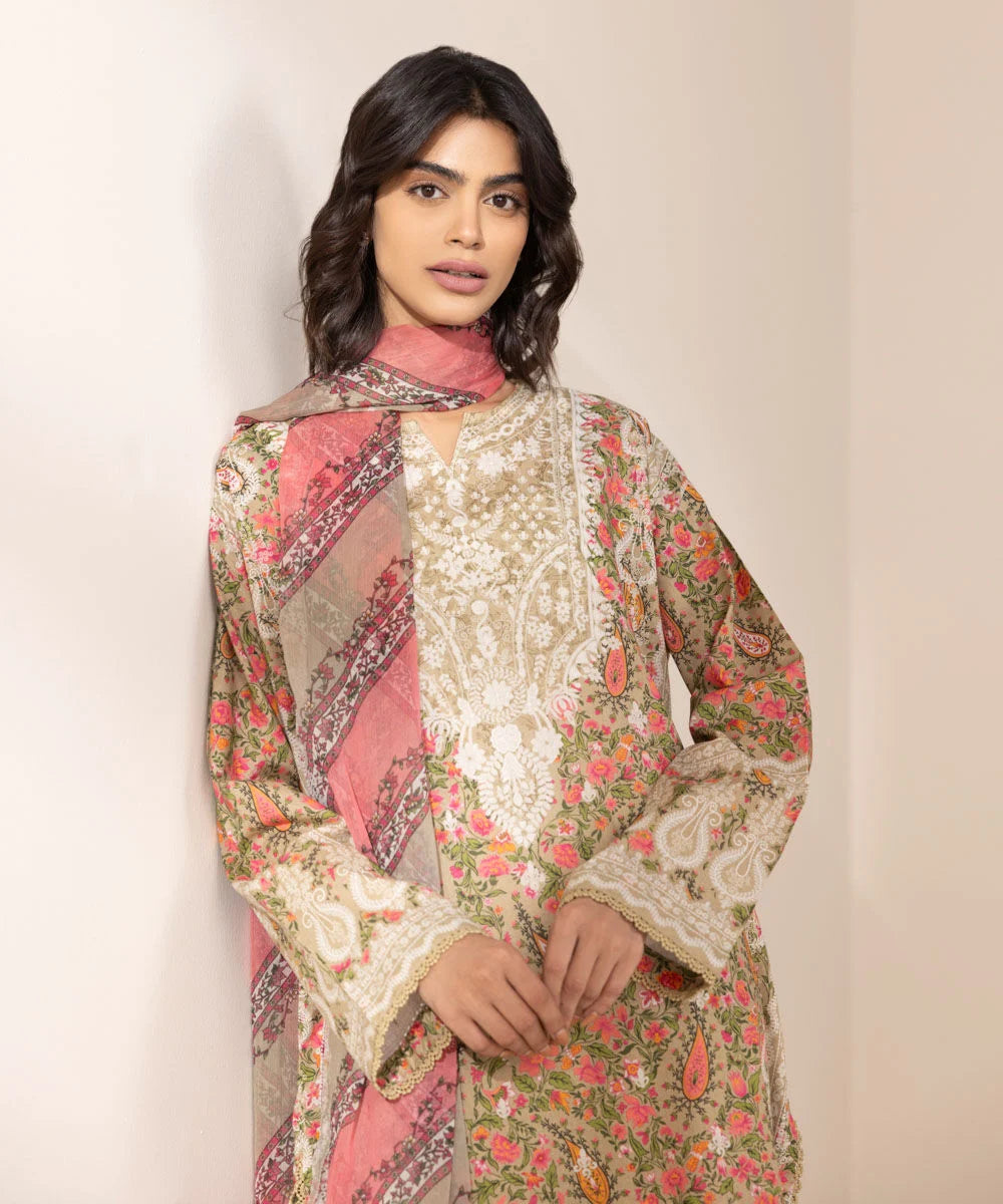 Sapphire Printed Lawn Suit
