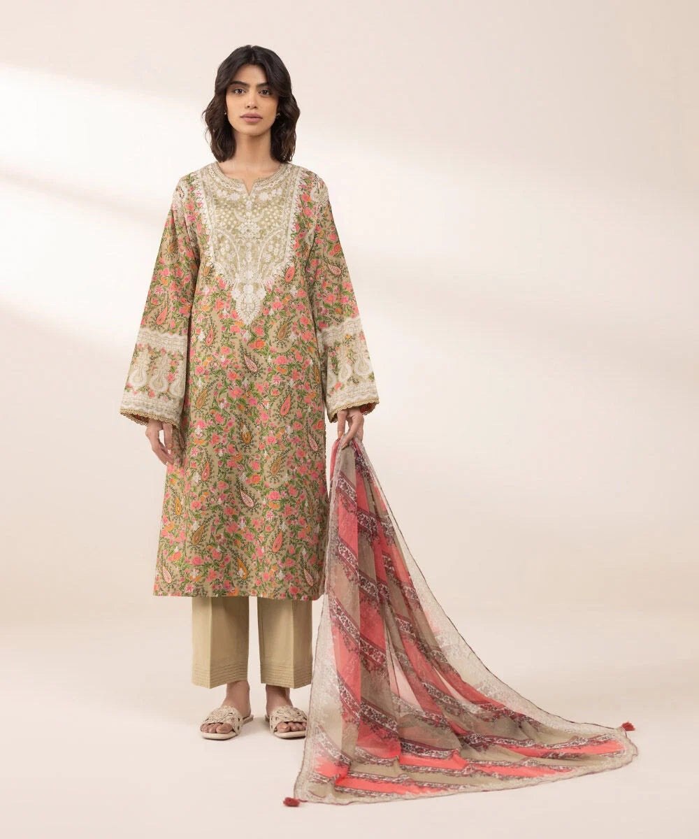 Sapphire Printed Lawn Suit