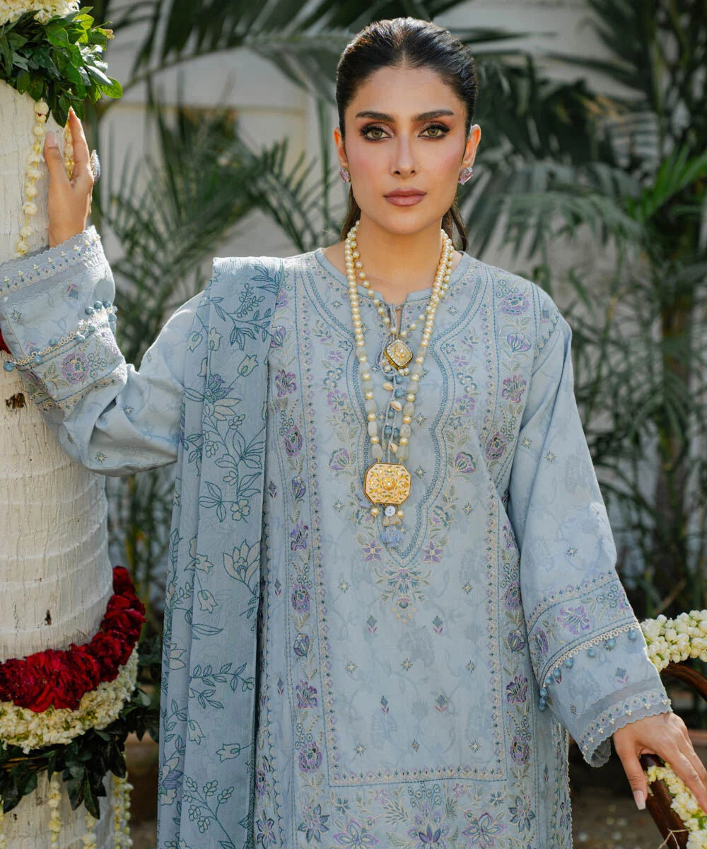 Sapphire Embroidered Lawn