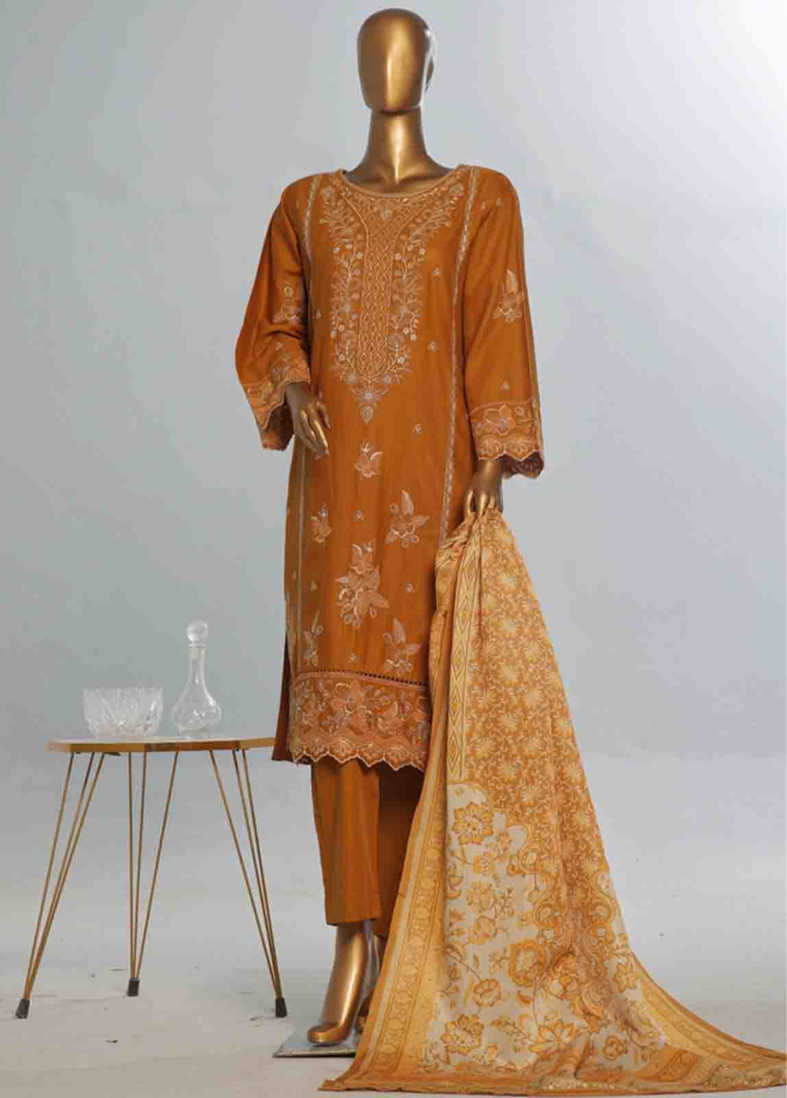 BIN SAEED EXCLUSIVE SLUB EMBROIDERED  KHADDAR  COLLECTION