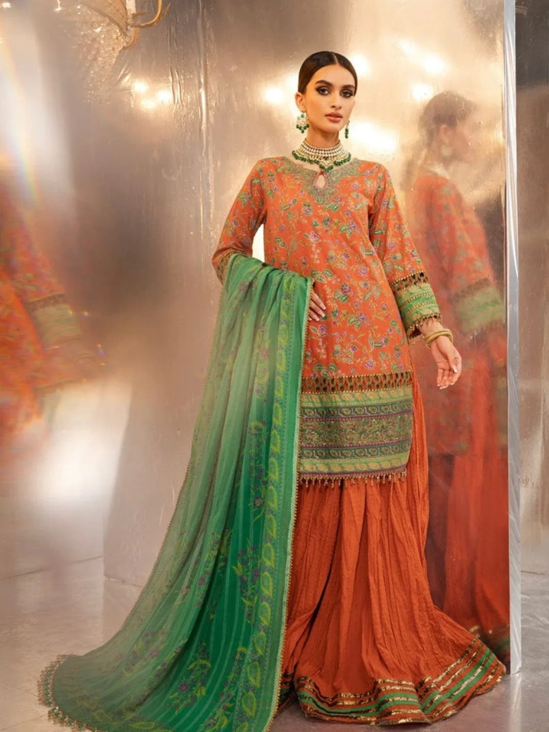 3 Pcs Embroidered Lawn Suit by Alkaram Studio