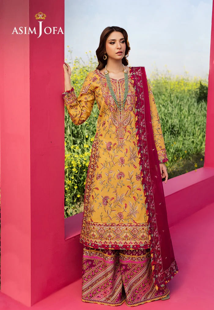 Asim Jofa Embroidered Lawn Suit