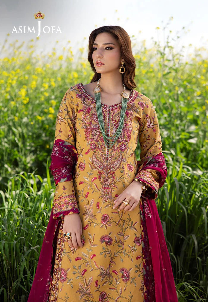 Asim Jofa Embroidered Lawn Suit