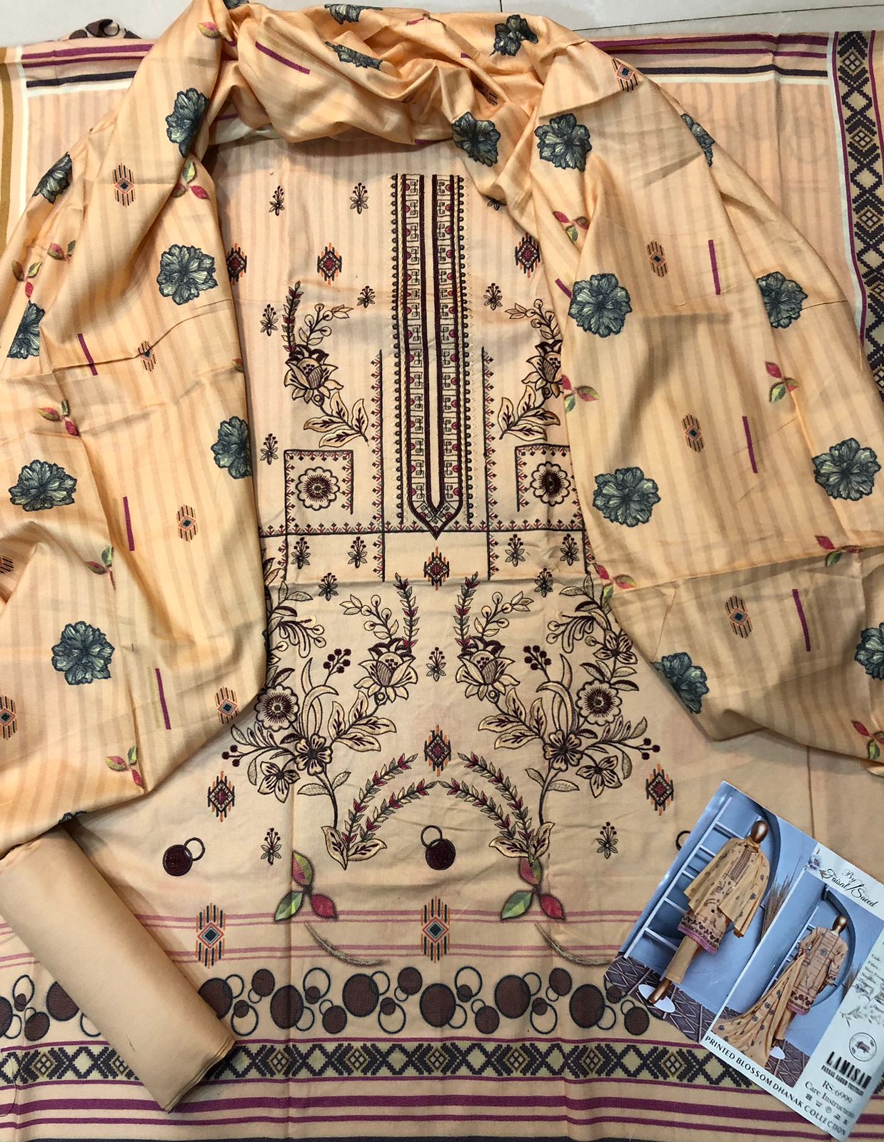 Pakistani Embroidered Lawn ready to ship